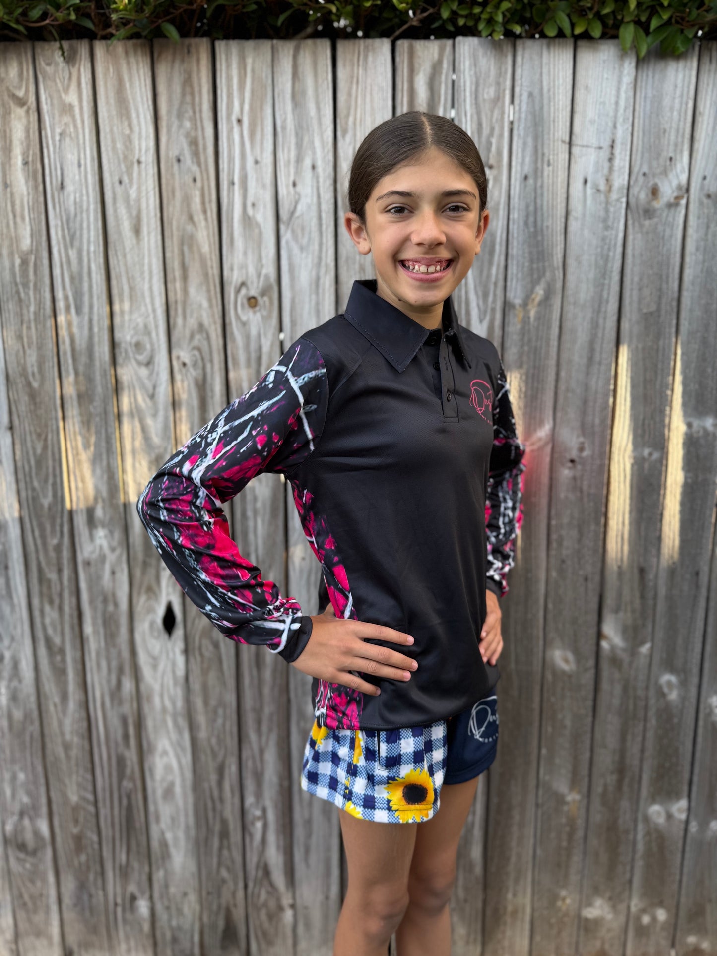 Black & Pink Fishing Jersey