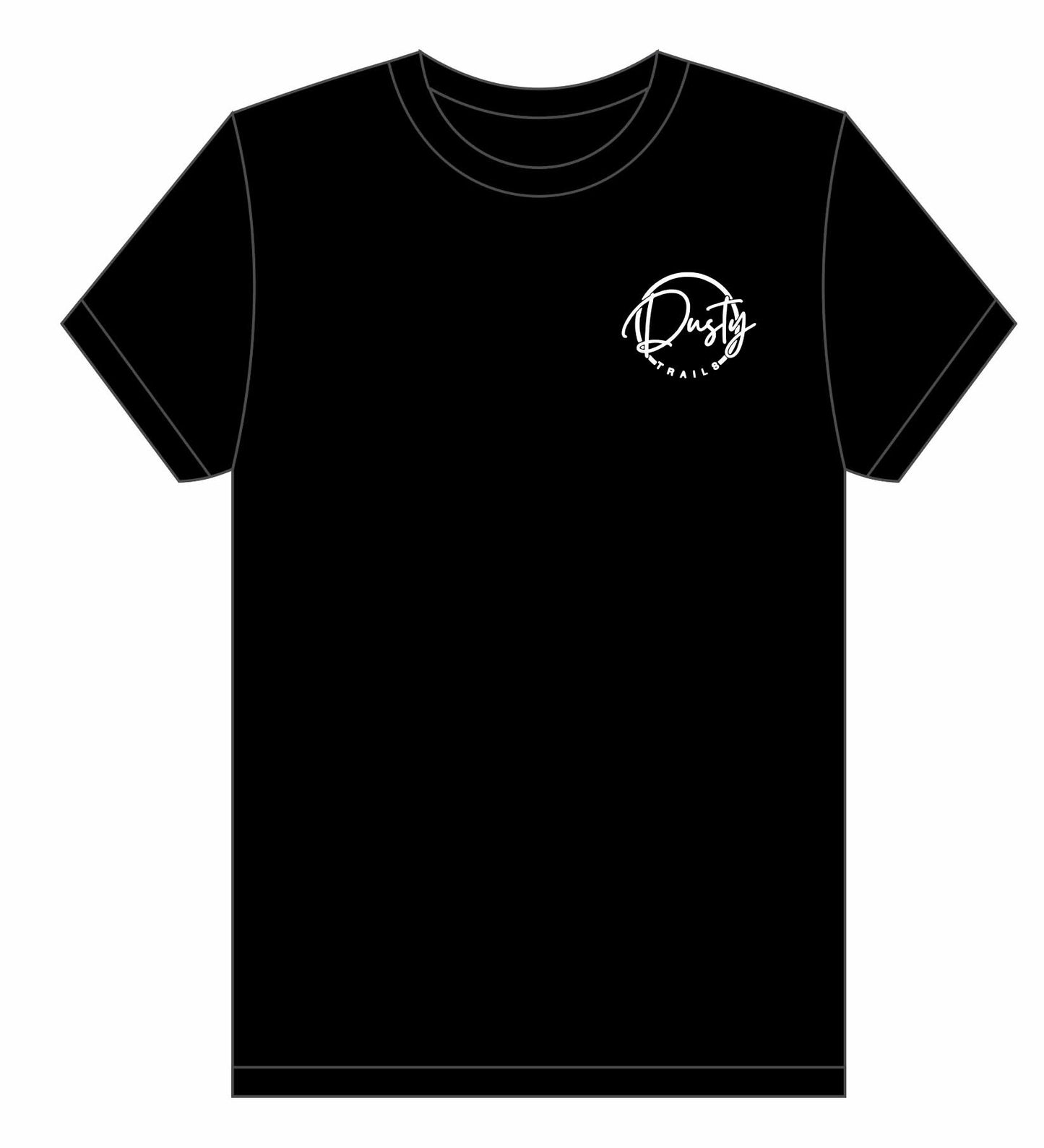 Black T-shirt with White Logo