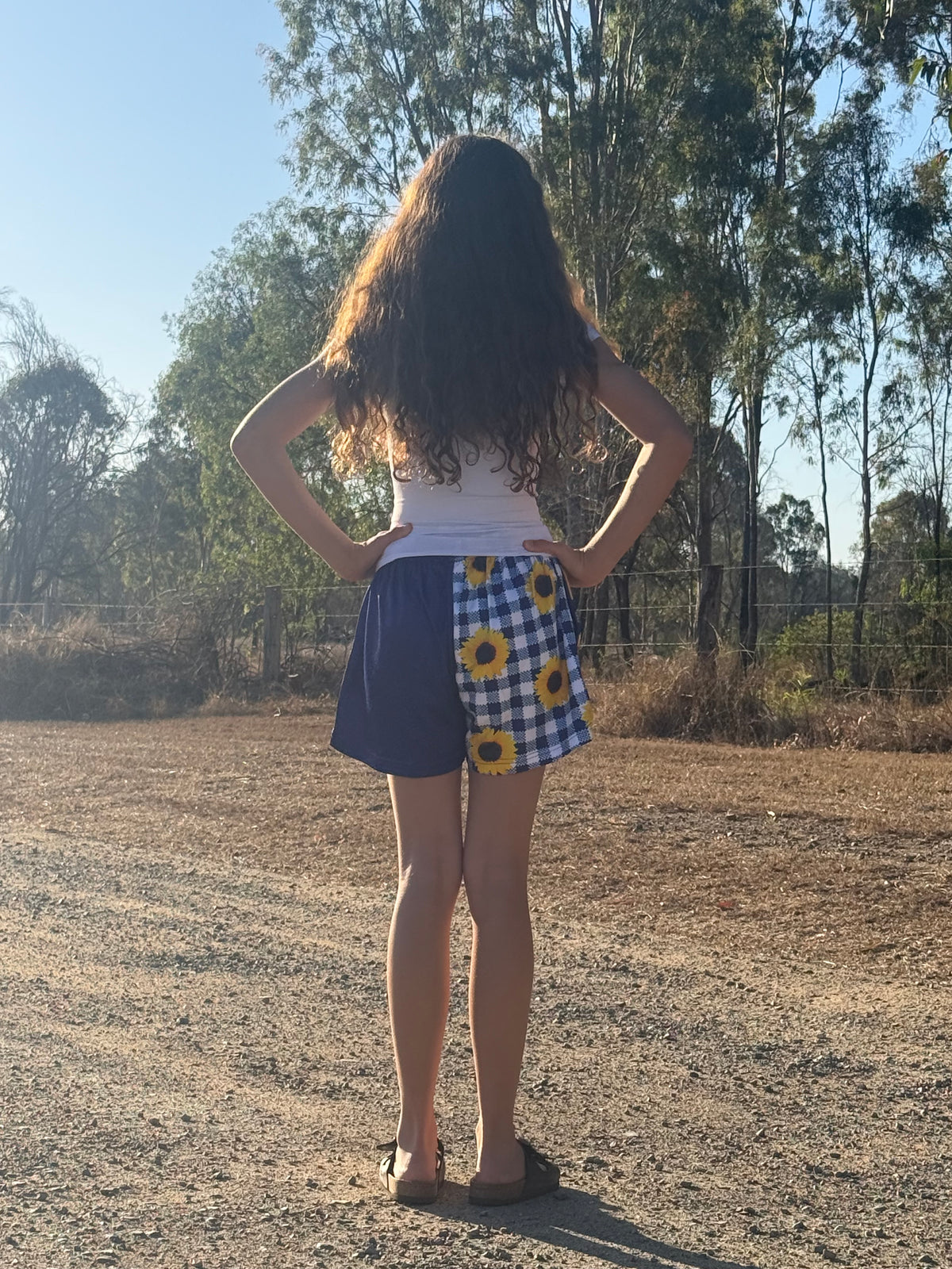 Sunflower Fields Footy Pants