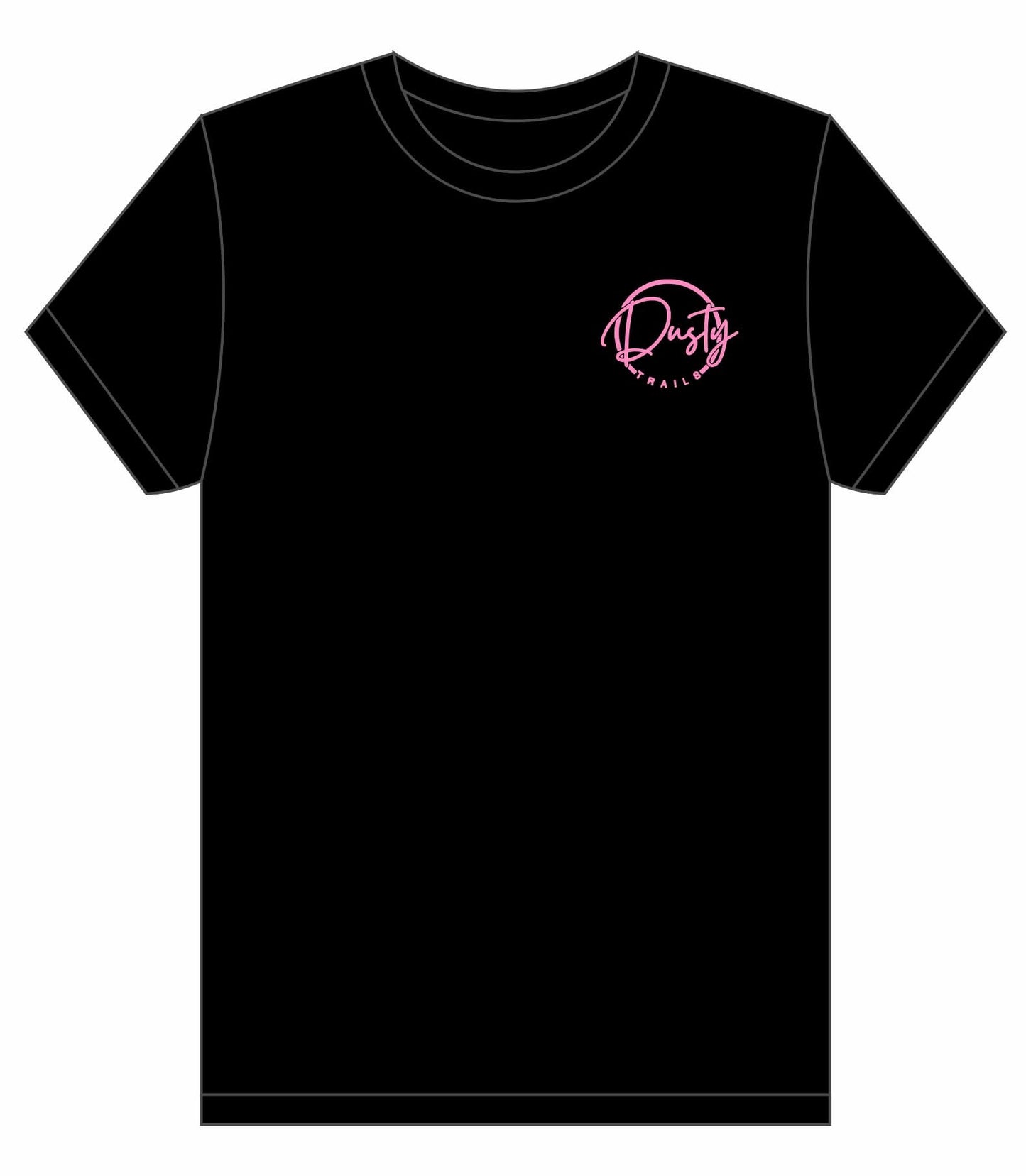 Kids Black T-Shirt Pink Logo