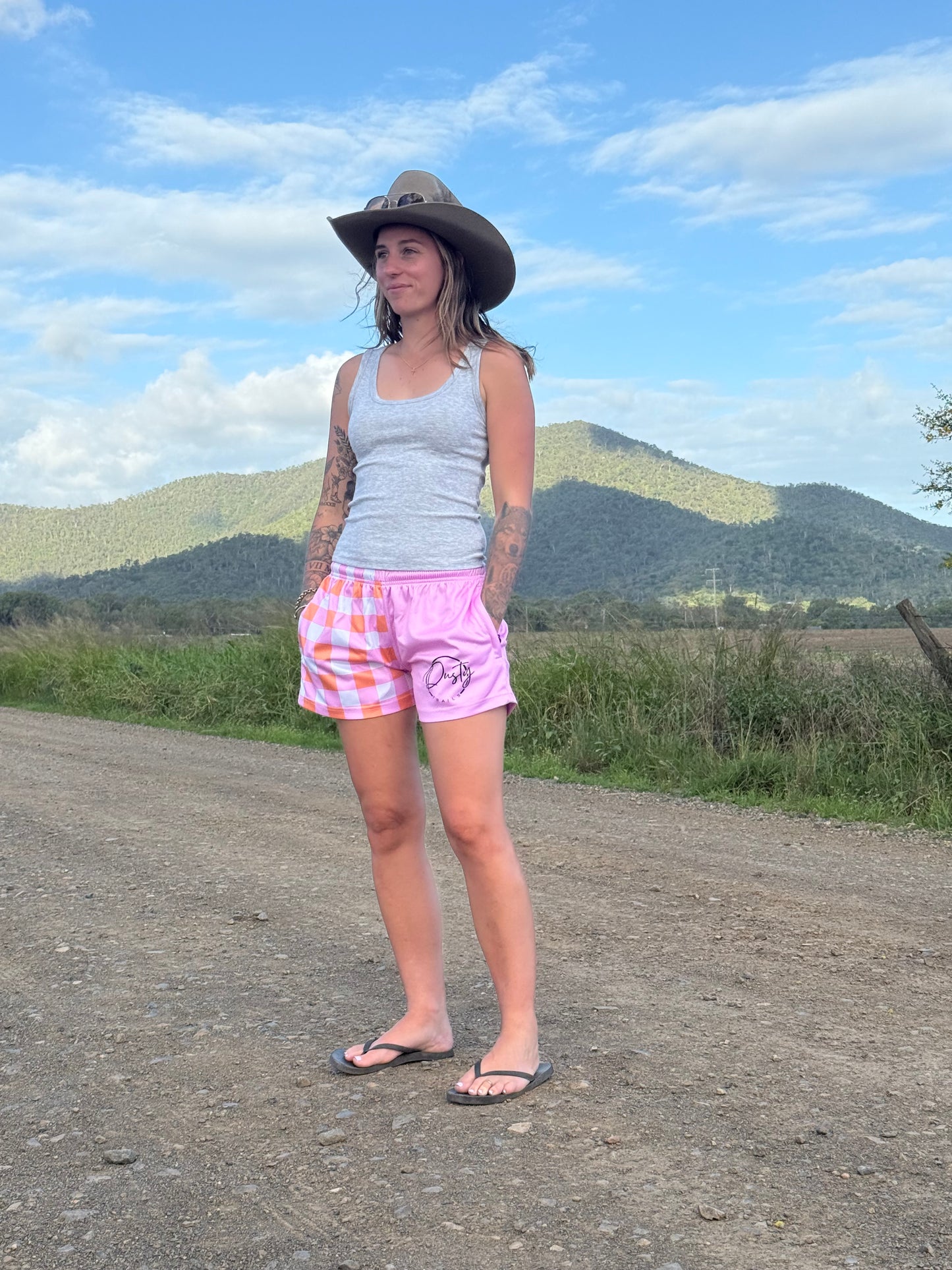 Peach Blossom Footy Pants