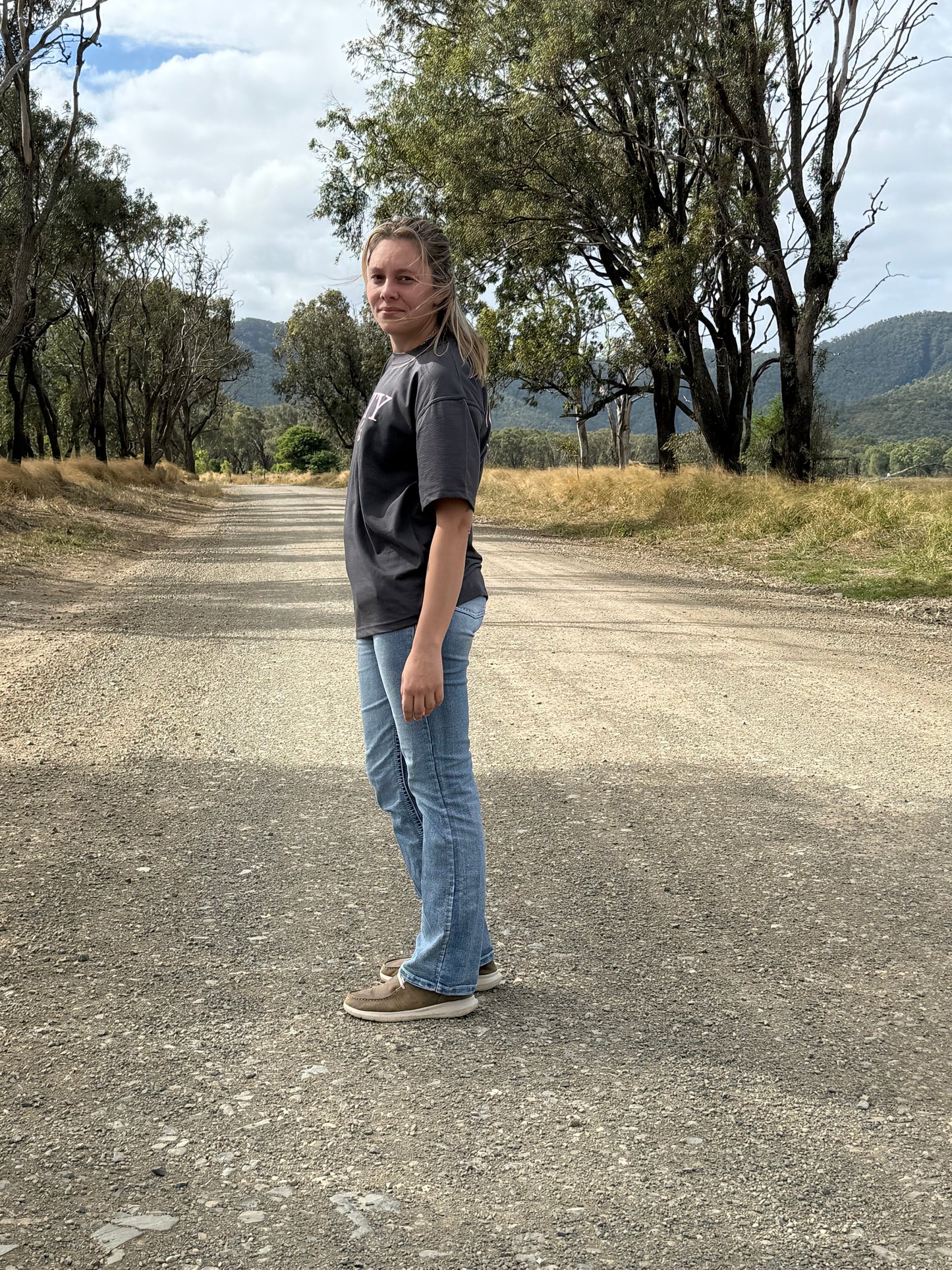 Rustic Bloom Oversized Tee