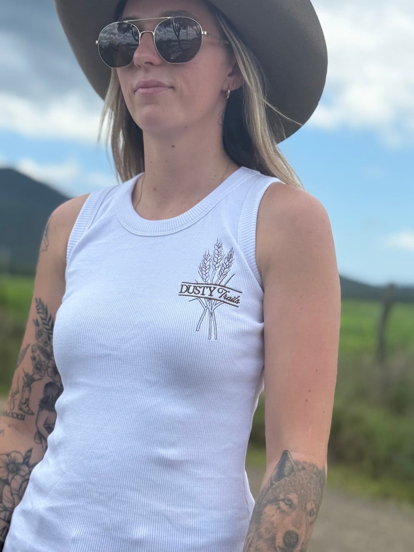 Harvest Wheat High Rise Ribbed Singlet
