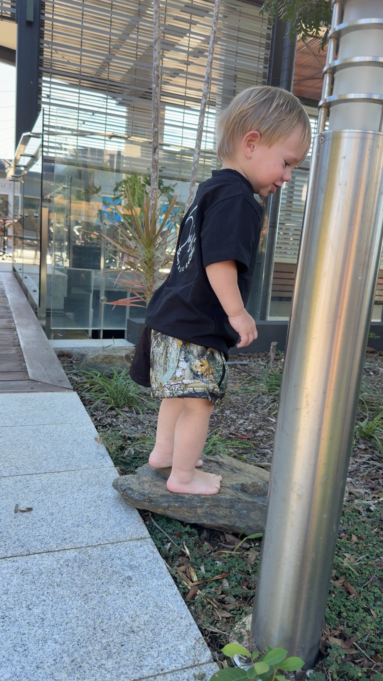 Kids Real Leaf Camo Footy Pants