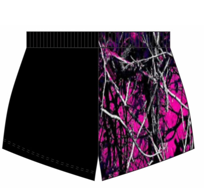 Kids Pink Camo Footy Pants