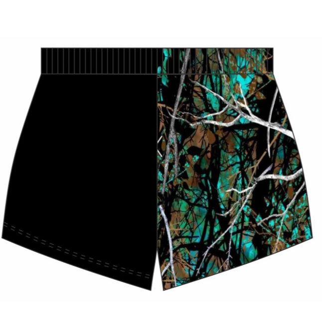 Blue Real Leaf Footy Pants