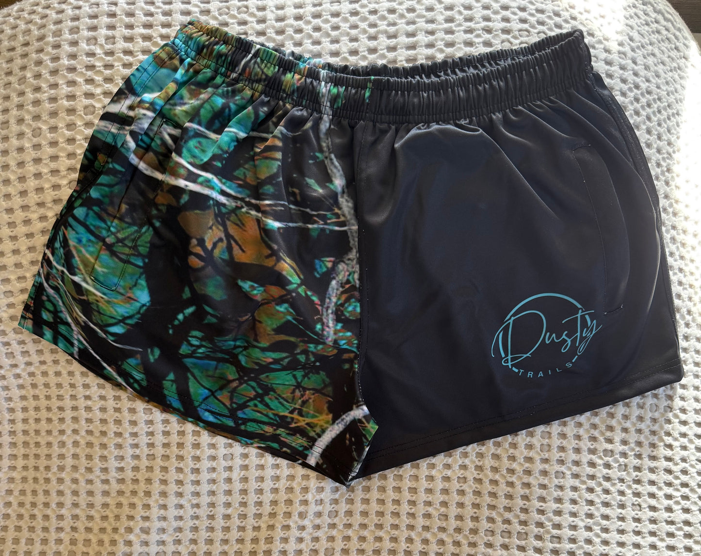 Blue Real Leaf Footy Pants